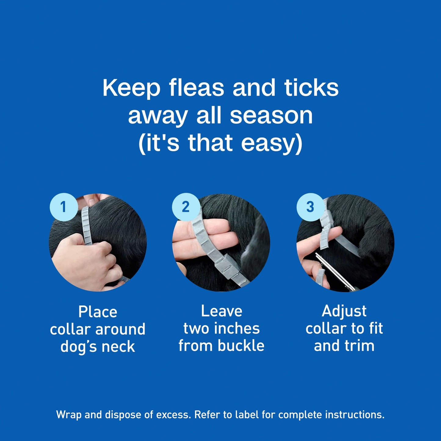 Flea & Tick Collar for Dogs & Puppies ( 12 Months )